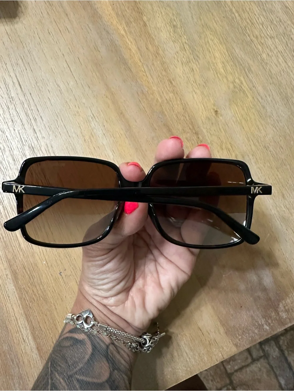 Michael Kors Oversized Square Sunglasses - Black